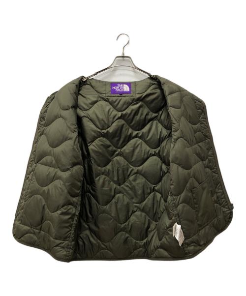 THE NORTHFACE PURPLELABEL（ザ・ノースフェイス パープルレーベル）THE NORTHFACE PURPLELABEL (ザ・ノースフェイス パープルレーベル) Field Down Cardigan グリーン サイズ:Lの古着・服飾アイテム