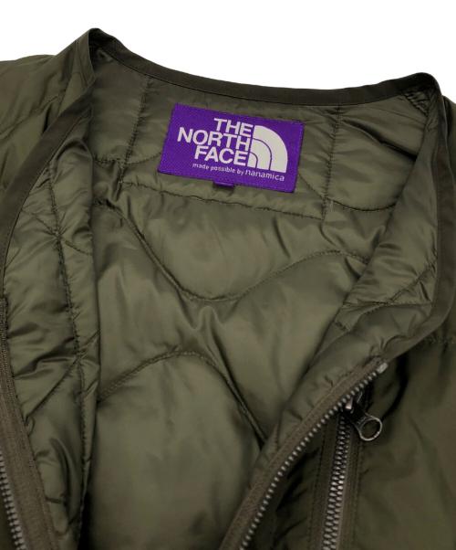 THE NORTHFACE PURPLELABEL（ザ・ノースフェイス パープルレーベル）THE NORTHFACE PURPLELABEL (ザ・ノースフェイス パープルレーベル) Field Down Cardigan グリーン サイズ:Lの古着・服飾アイテム