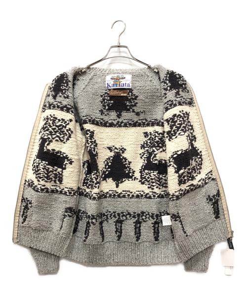 KANATA（カナタ）KANATA (カナタ) カウチンニットカーディガン グレー サイズ:下記参照 未使用品の古着・服飾アイテム