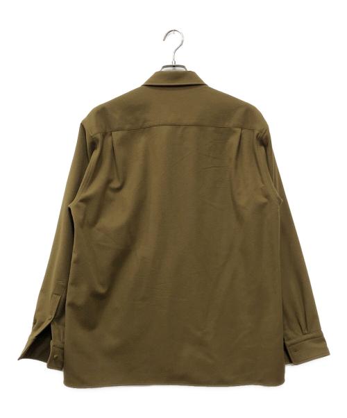 AURALEE（オーラリー）AURALEE (オーラリー) SUPER SOFT WOOL FLANNEL ZIP SHIRTS ベージュ サイズ:4の古着・服飾アイテム