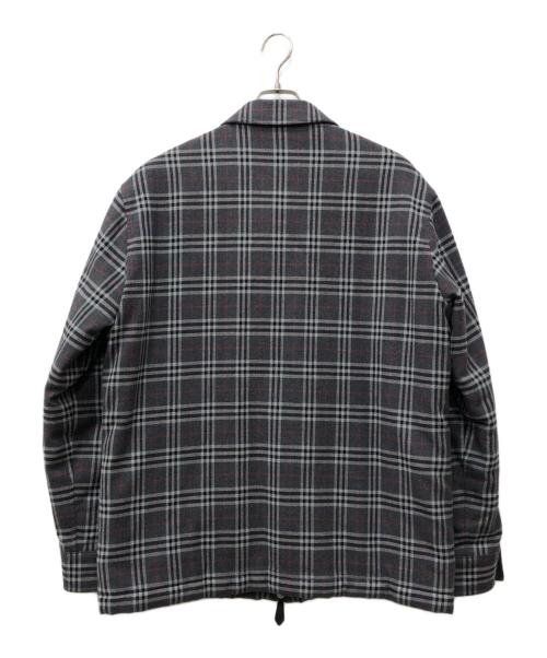 BURBERRY LONDON（バーバリーロンドン）BURBERRY LONDON (バーバリーロンドン) フランネルオーバーシャツ グレー サイズ:Mの古着・服飾アイテム