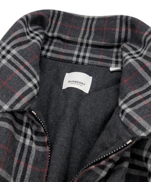 BURBERRY LONDON（バーバリーロンドン）BURBERRY LONDON (バーバリーロンドン) フランネルオーバーシャツ グレー サイズ:Mの古着・服飾アイテム