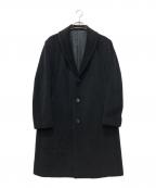ISSEY MIYAKE MENイッセイミヤケメン）の古着「アンゴラ混ショールカラーコート」｜ブラック