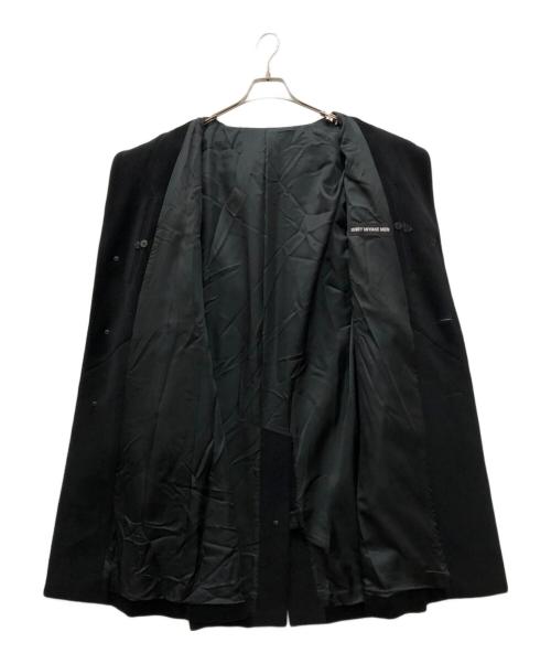 ISSEY MIYAKE MEN（イッセイミヤケメン）ISSEY MIYAKE MEN (イッセイミヤケメン) アンゴラ混ショールカラーコート ブラック サイズ:2の古着・服飾アイテム