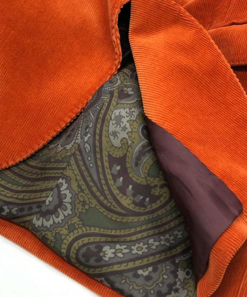 ETRO（エトロ）ETRO (エトロ) コーデュロイジャケット オレンジ サイズ:50の古着・服飾アイテム