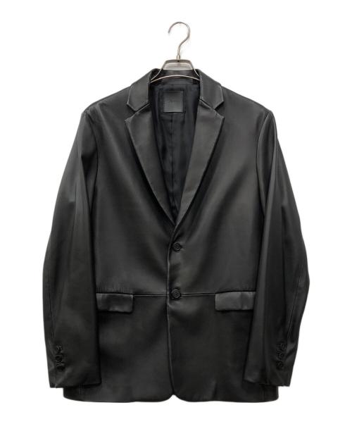 theory（セオリー）theory (セオリー) ラムレザーテーラードジャケット ブラック サイズ:40の古着・服飾アイテム