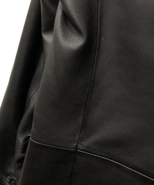 theory（セオリー）theory (セオリー) ラムレザーテーラードジャケット ブラック サイズ:40の古着・服飾アイテム