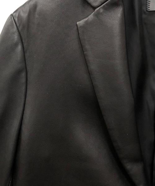 theory（セオリー）theory (セオリー) ラムレザーテーラードジャケット ブラック サイズ:40の古着・服飾アイテム