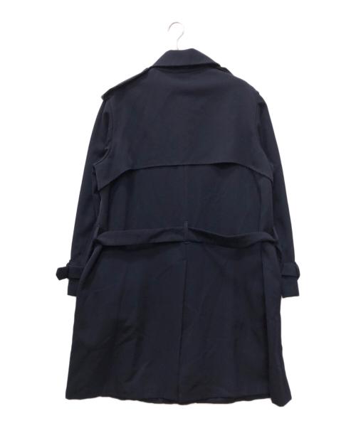 BOTTEGA VENETA（ボッテガベネタ）BOTTEGA VENETA (ボッテガベネタ) ウールトレンチコート ネイビー サイズ:48の古着・服飾アイテム