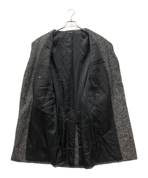 dunhill（ダンヒル）dunhill (ダンヒル) ウールカシミヤコート ブラック サイズ:52の古着・服飾アイテム