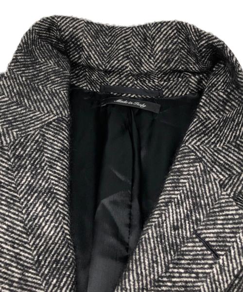 dunhill（ダンヒル）dunhill (ダンヒル) ウールカシミヤコート ブラック サイズ:52の古着・服飾アイテム