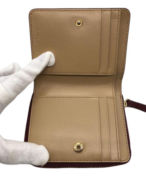 MARC JACOBS（マークジェイコブズ）MARC JACOBS (マークジェイコブス) ザ レザー コンパクト ウォレット ミニ ワインレッドの古着・服飾アイテム