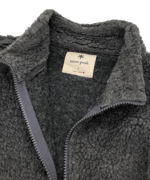 Snow peak（スノーピーク）Snow peak (スノーピーク) Wool Fleece Jacket グレー サイズ:Lの古着・服飾アイテム