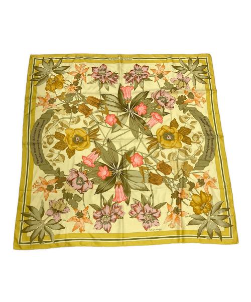 HERMES（エルメス）HERMES (エルメス) FLEURS D'HELLADE イエローの古着・服飾アイテム