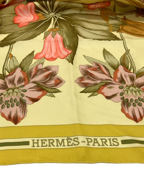 HERMES（エルメス）HERMES (エルメス) FLEURS D'HELLADE イエローの古着・服飾アイテム