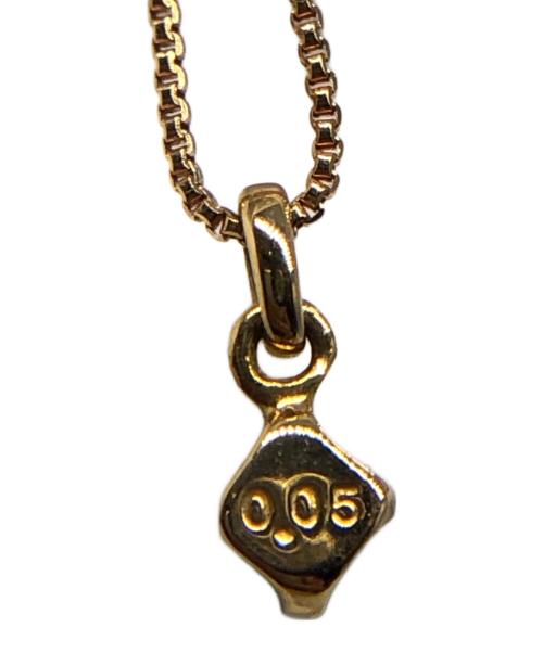 agete（アガット）agete (アガット) ダイヤネックレス ブラウンの古着・服飾アイテム