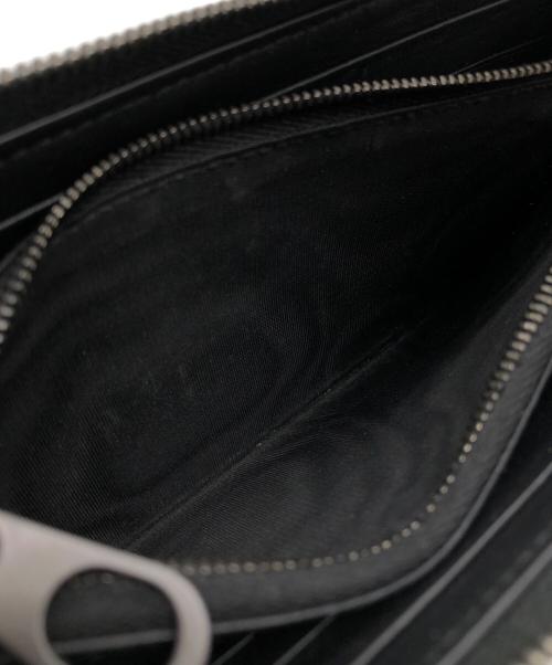 BOTTEGA VENETA（ボッテガベネタ）BOTTEGA VENETA (ボッテガベネタ) イントレチャート ラウンド長財布 ブラック サイズ:下記参照の古着・服飾アイテム