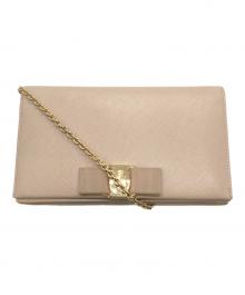 Salvatore Ferragamo（サルヴァトーレ フェラガモ）の古着「ショルダー財布」｜ベージュ