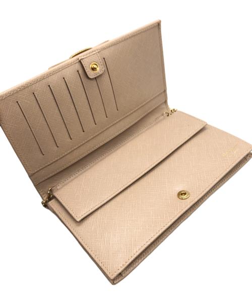 Salvatore Ferragamo（サルヴァトーレ フェラガモ）Salvatore Ferragamo (サルヴァトーレ フェラガモ) ショルダー財布 ベージュ サイズ:下記参照の古着・服飾アイテム