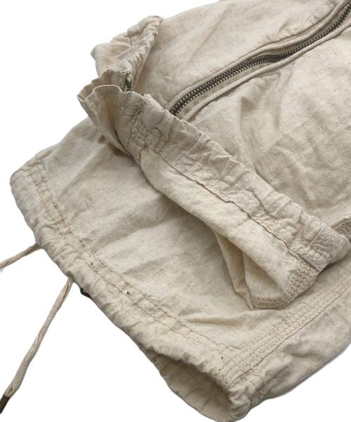 goa（ゴア）goa (ゴア) Parachute Bondage Zip Flared Cargo Pants アイボリー サイズ:Fの古着・服飾アイテム