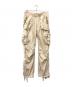 goa（ゴア）の古着「Parachute Bondage Zip Flared Cargo Pants」｜アイボリー