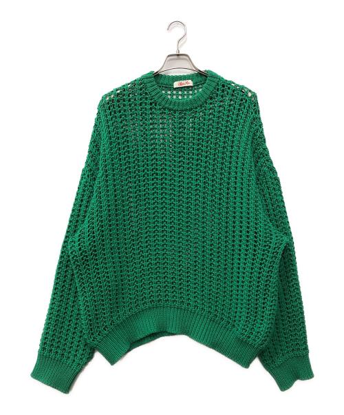 SYUMAN.（シュウマン）SYUMAN. (シュウマン) SYM bike chain knit pull over グリーン サイズ:Fの古着・服飾アイテム