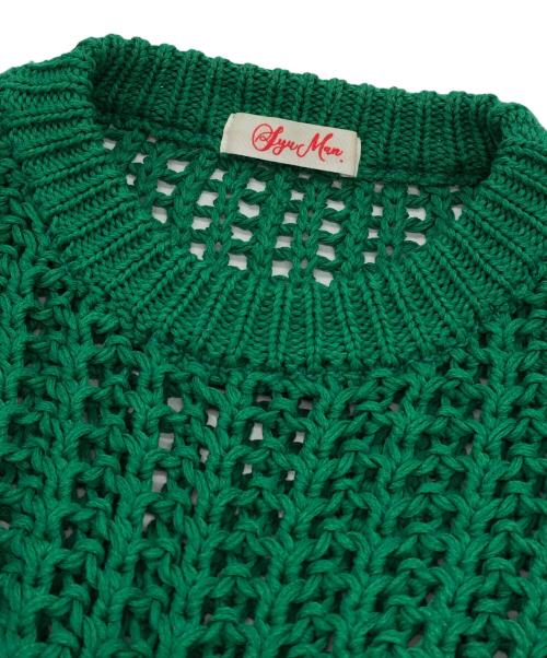 SYUMAN.（シュウマン）SYUMAN. (シュウマン) SYM bike chain knit pull over グリーン サイズ:Fの古着・服飾アイテム