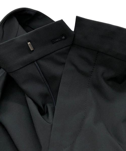 PRADA（プラダ）PRADA (プラダ) ポリエステルスラックスロングパンツ ブラック サイズ:46の古着・服飾アイテム