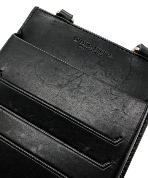 BOTTEGA VENETA（ボッテガベネタ）BOTTEGA VENETA (ボッテガベネタ) ショルダーフォンホルダー ブラックの古着・服飾アイテム