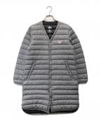 DANTONダントン）の古着「インナーダウンロングコート」｜グレー
