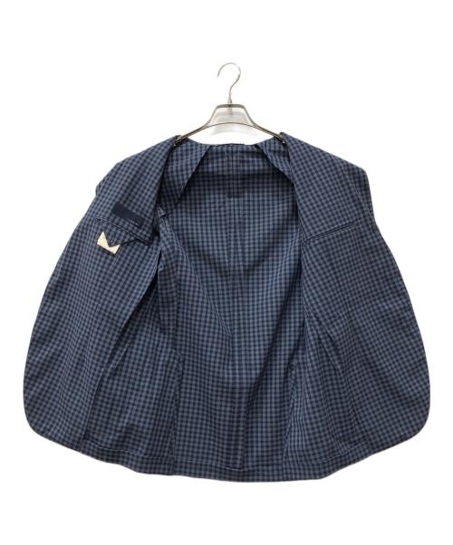 LARDINI（ラルディーニ）LARDINI (ラルディーニ) 3Bチェックジャケット ブルー サイズ:46の古着・服飾アイテム