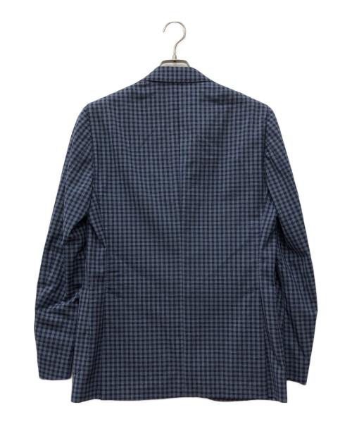 LARDINI（ラルディーニ）LARDINI (ラルディーニ) 3Bチェックジャケット ブルー サイズ:46の古着・服飾アイテム