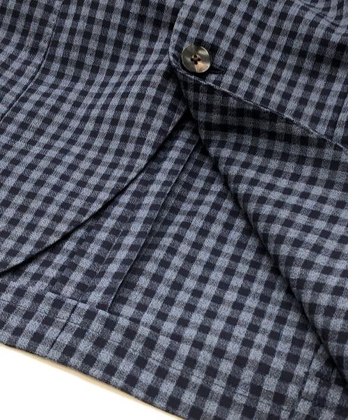 LARDINI（ラルディーニ）LARDINI (ラルディーニ) 3Bチェックジャケット ブルー サイズ:46の古着・服飾アイテム