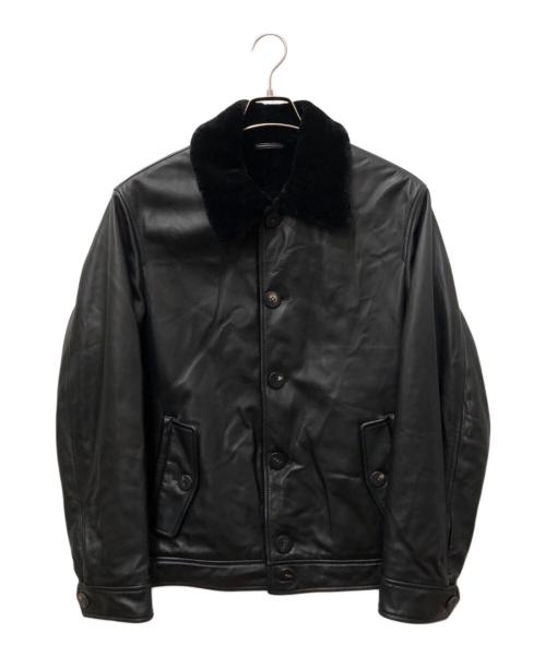 ALTACRUNA（アルタクルーナ）ALTACRUNA (アルタクルーナ) ラムレザージャケット ブラック サイズ:50の古着・服飾アイテム