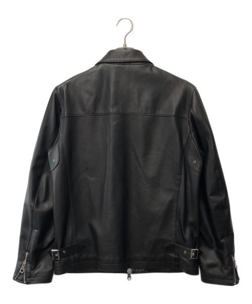 Cinquanta（チンクワンタ）Cinquanta (チンクワンタ) ラムナッパレザージップブルゾン ブラック サイズ:50の古着・服飾アイテム