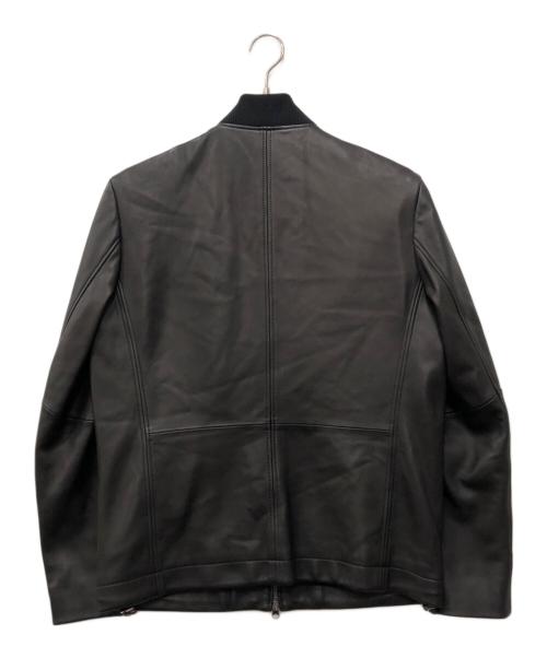 ERDOS（オルドス）ERDOS (オルドス) レザージップブルゾン ブラック サイズ:50の古着・服飾アイテム
