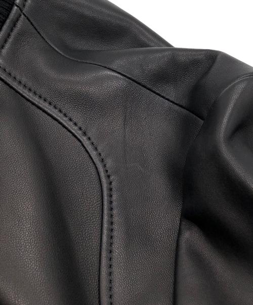 ERDOS（オルドス）ERDOS (オルドス) レザージップブルゾン ブラック サイズ:50の古着・服飾アイテム