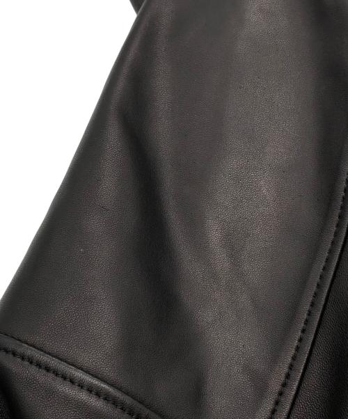 ERDOS（オルドス）ERDOS (オルドス) レザージップブルゾン ブラック サイズ:50の古着・服飾アイテム