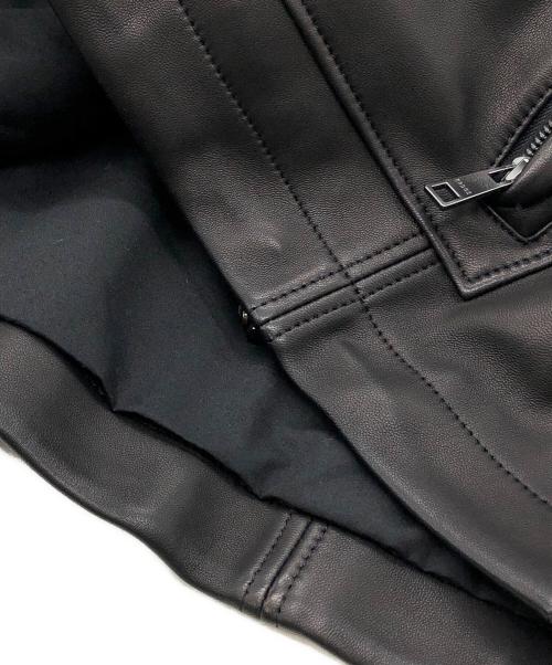 ERDOS（オルドス）ERDOS (オルドス) レザージップブルゾン ブラック サイズ:50の古着・服飾アイテム