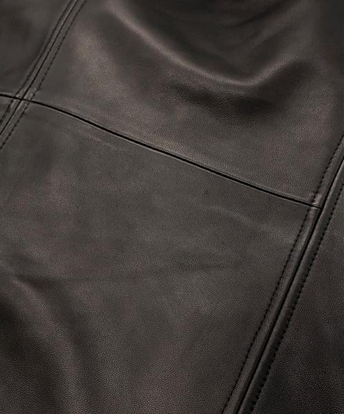 ERDOS（オルドス）ERDOS (オルドス) レザージップブルゾン ブラック サイズ:50の古着・服飾アイテム