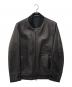 ERDOS（オルドス）の古着「レザージップブルゾン」｜ブラック