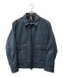 BOSS HUGO BOSS（ボス ヒューゴボス）の古着「ラムレザーフライトジャケット」｜ブルー