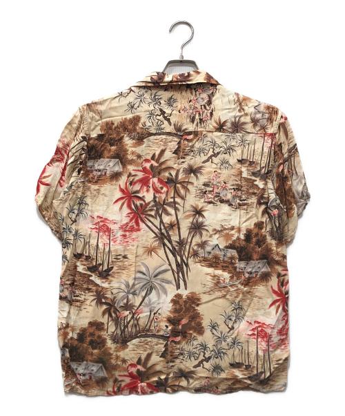 Riviera（リビエラ）RIVIERA (リビエラ) アロハシャツ ベージュ サイズ:Mの古着・服飾アイテム