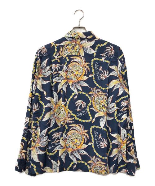 Sun Surf（サンサーフ）Sun Surf (サンサーフ) DREAMS AND PINEAPPLE L/S open shirts ネイビー サイズ:Mの古着・服飾アイテム