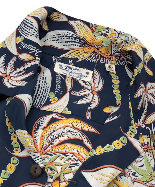 Sun Surf（サンサーフ）Sun Surf (サンサーフ) DREAMS AND PINEAPPLE L/S open shirts ネイビー サイズ:Mの古着・服飾アイテム