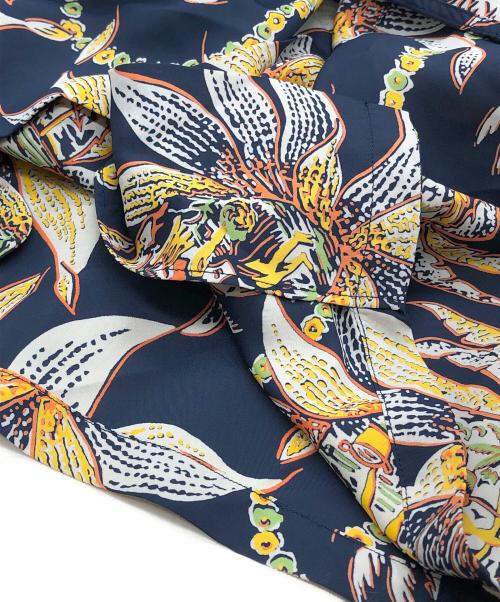 Sun Surf（サンサーフ）Sun Surf (サンサーフ) DREAMS AND PINEAPPLE L/S open shirts ネイビー サイズ:Mの古着・服飾アイテム