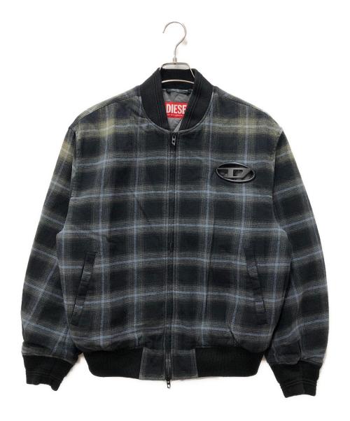 DIESEL（ディーゼル）DIESEL (ディーゼル) Padded Bomber Jacket ブラック サイズ:46の古着・服飾アイテム