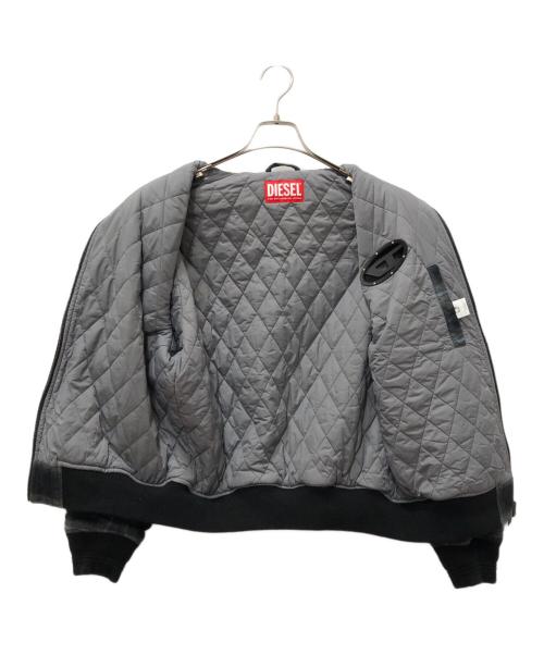 DIESEL（ディーゼル）DIESEL (ディーゼル) Padded Bomber Jacket ブラック サイズ:46の古着・服飾アイテム