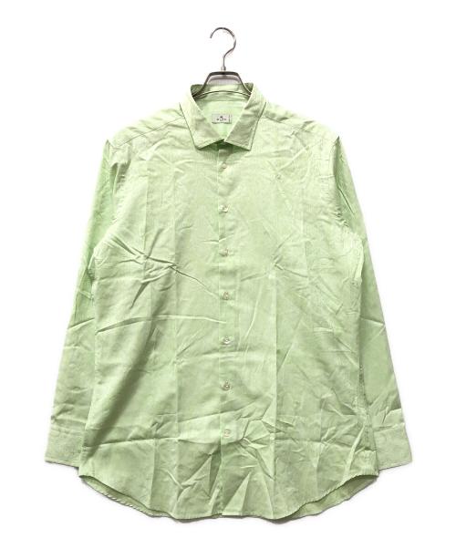 ETRO（エトロ）ETRO (エトロ) ペイズリーコットンシャツ グリーン サイズ:44の古着・服飾アイテム