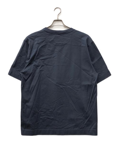 FENDI（フェンディ）FENDI (フェンディ) FF エンブレムロゴ コットン Tシャツ ネイビー サイズ:XXLの古着・服飾アイテム
